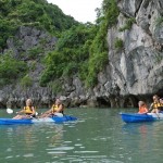 go kayaking in halong bay 150x150 Halong Bay   Au Co Cruise